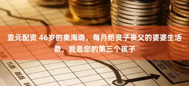 壹元配资 46岁的秦海璐，每月给丧子丧父的婆婆生活费，我是您的第三个孩子